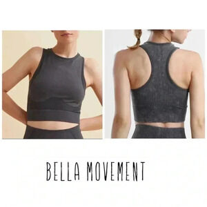 🆕Bella Movement  Race Back Work Out Crop Tank L🆕